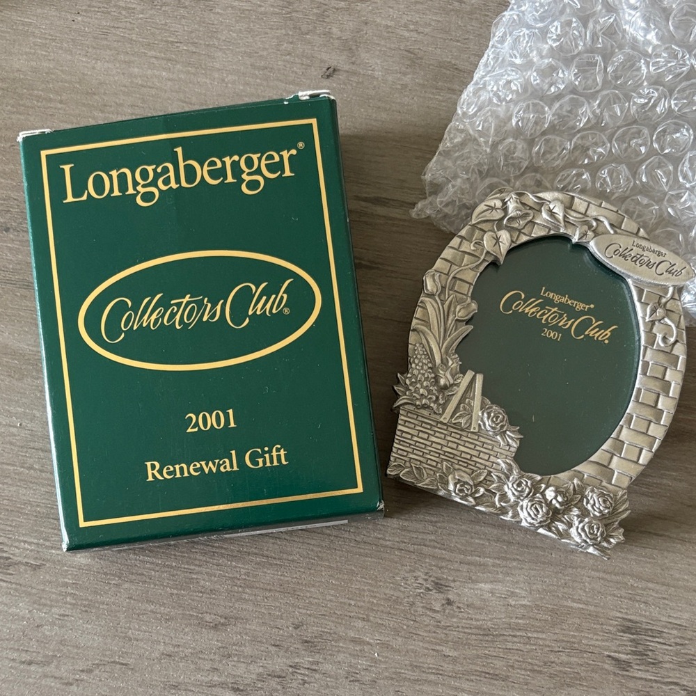 Longaberger Silver Collector's Club Frame NIB